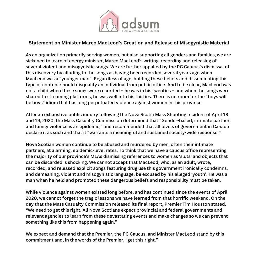 A statement